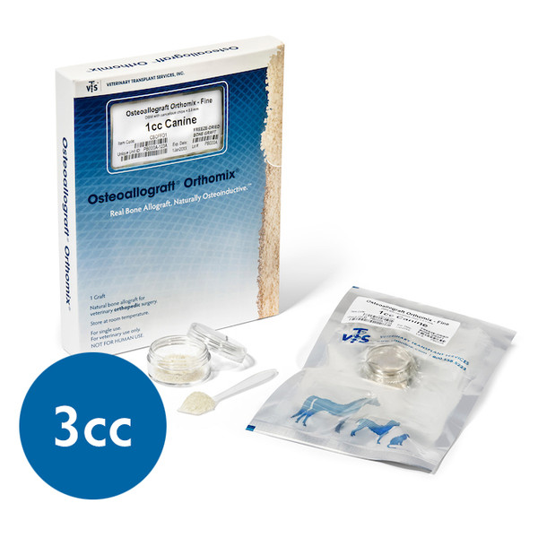 Canine Demineralized Bone Matrix, 3cc Frozen