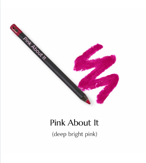 Robyn Ryan MakeUP Ultimate Lip Liner Pink About It deep bright pink lip liner swatch