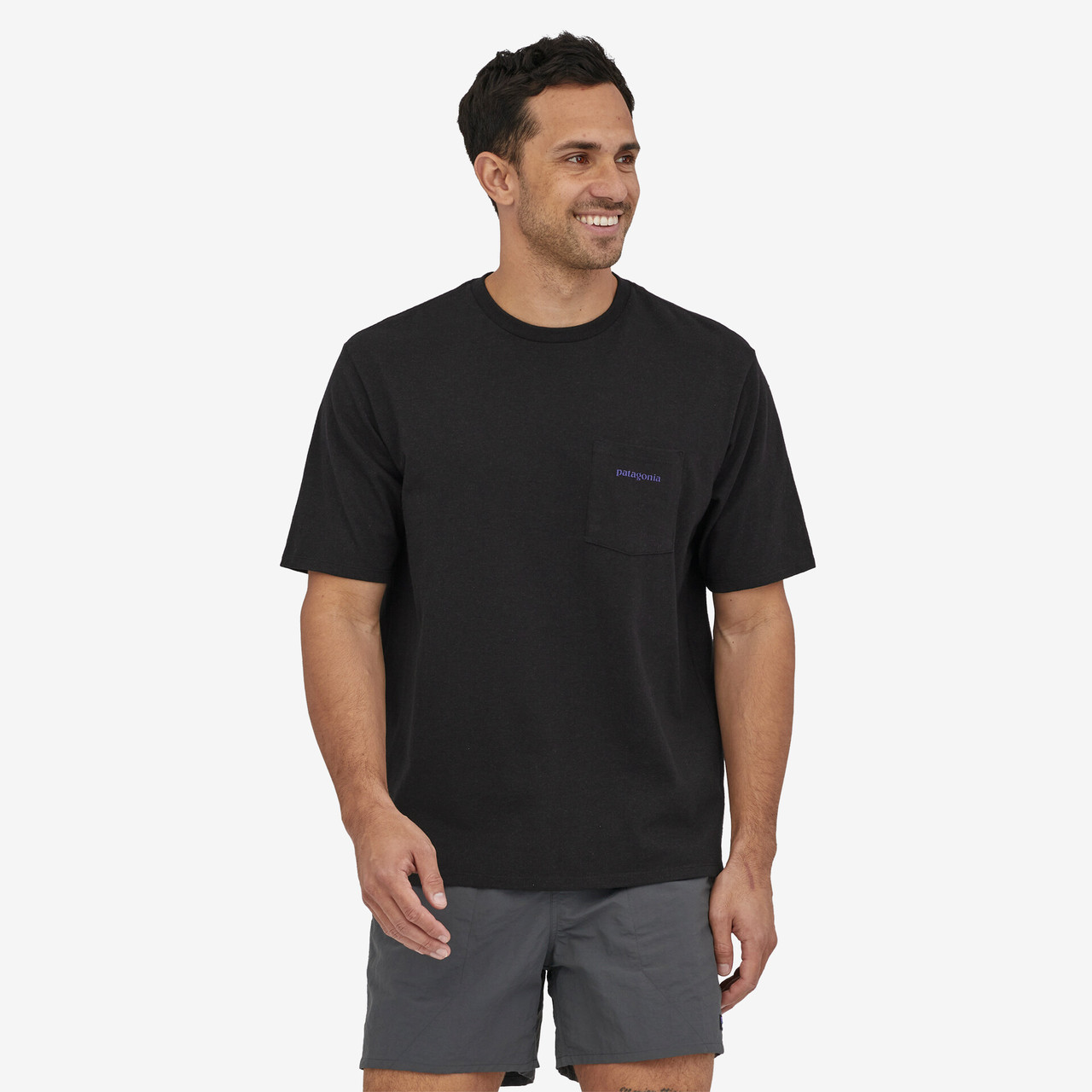 【patagonia】Men's Boardshort Logo Pocket Responsibili-Tee Men's Boardshort Logo Pocket Responsibili-Tee® - WAVELINES