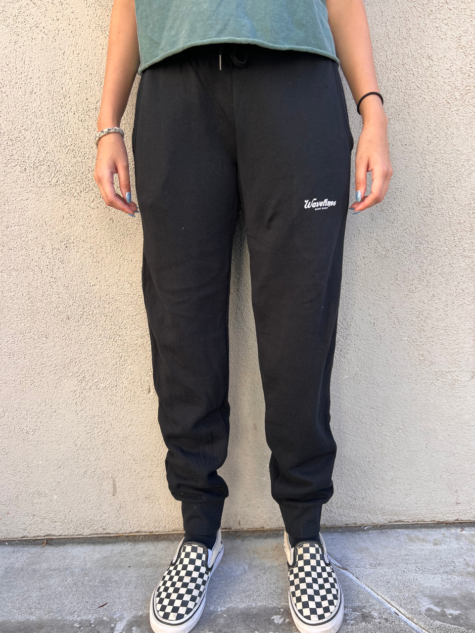 Cursive Sweat Pants - WAVELINES SURF SHOP