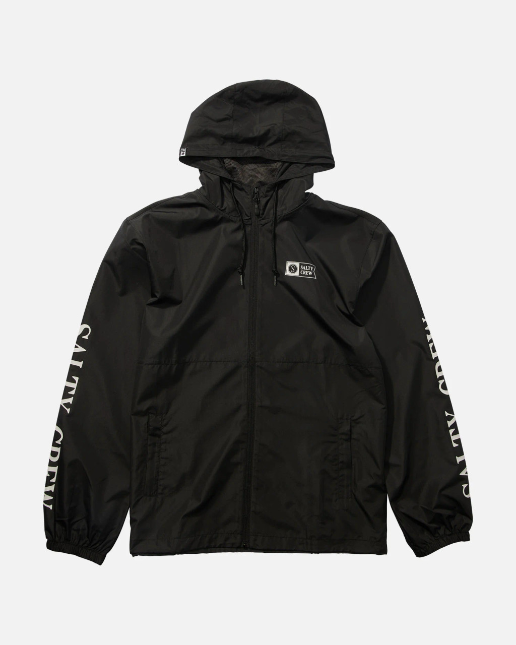 Surface Black Windbreaker Jacket - WAVELINES SURF SHOP