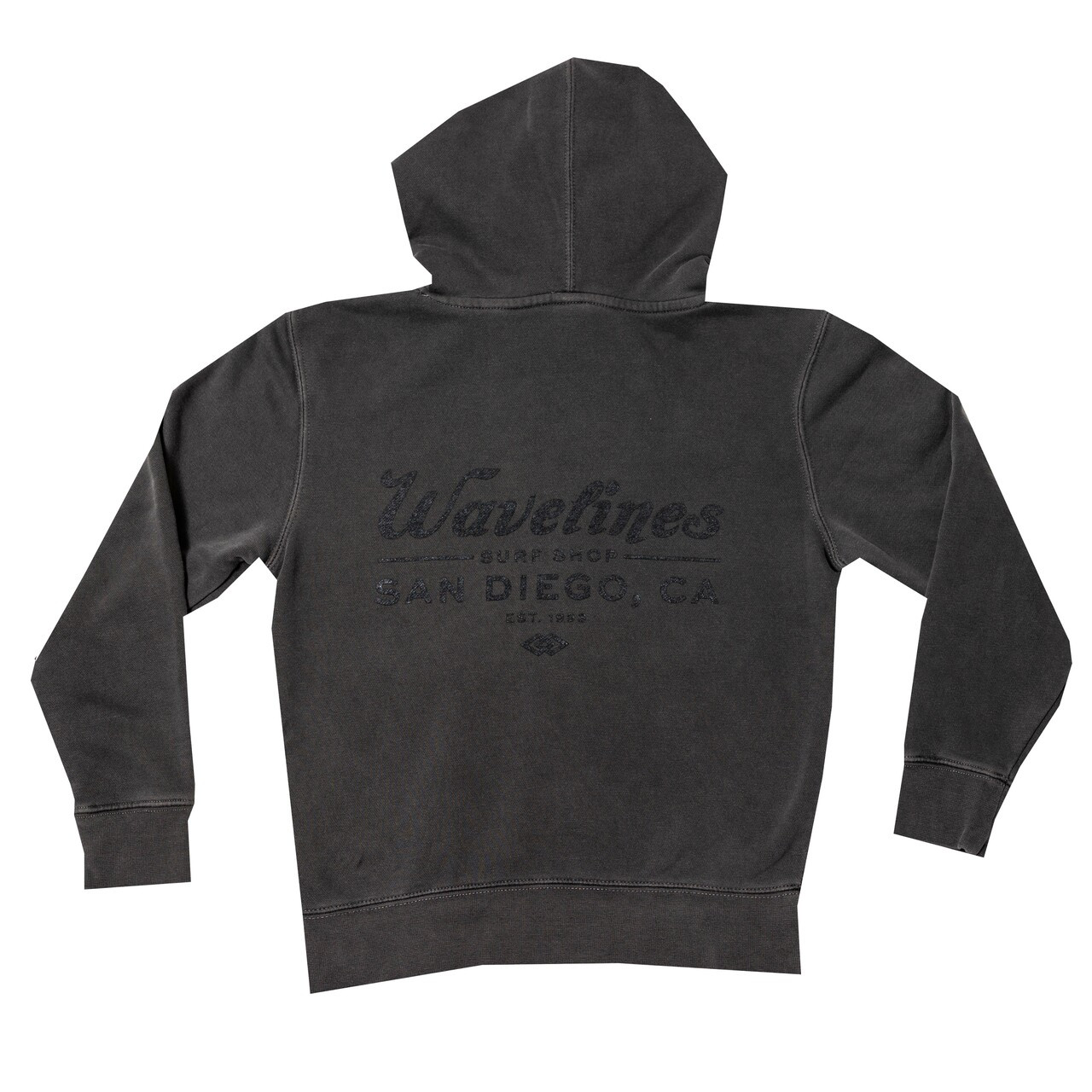 Cursive Hood Pigment Wash Youth - WAVELINES SURF SHOP