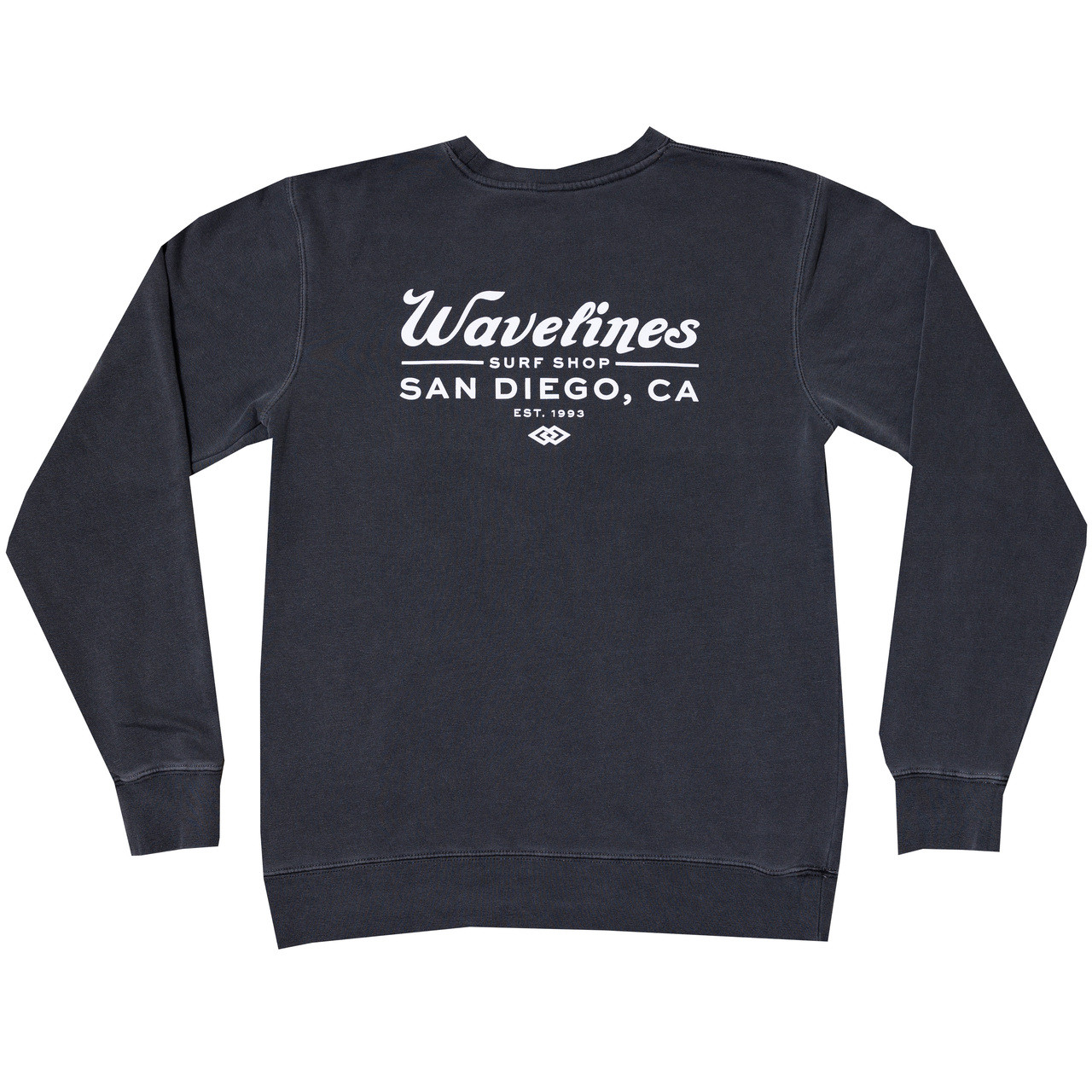 Cursive Crew Pigment Wash - WAVELINES SURF SHOP