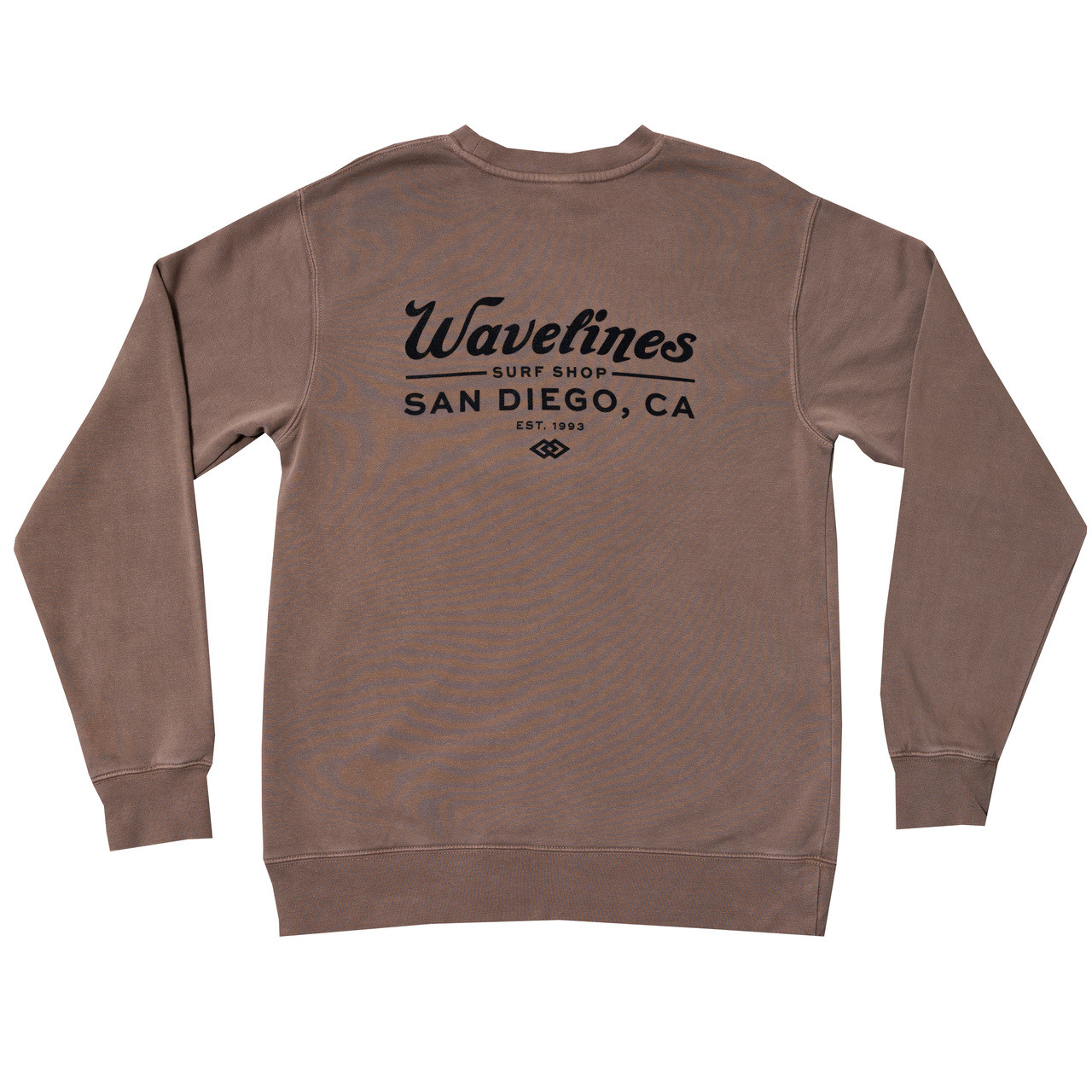 Cursive Crew Pigment Wash - WAVELINES SURF SHOP