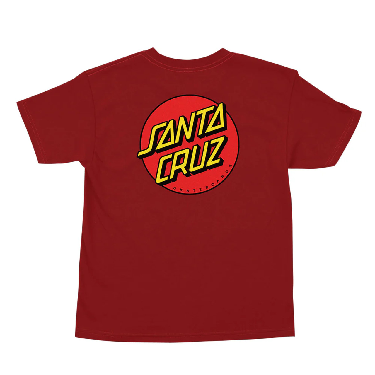 Santa Cruz CLASSIC DOT Tシャツ 90s XXL SANTA CRUZ S/S T-Shirt Chest Dot Skate T-Shirt, Black, Size