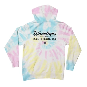 Cursive Hood Youth Tie Dye