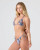 Soul Flower Smocked Tiki Triangle Bikini Top