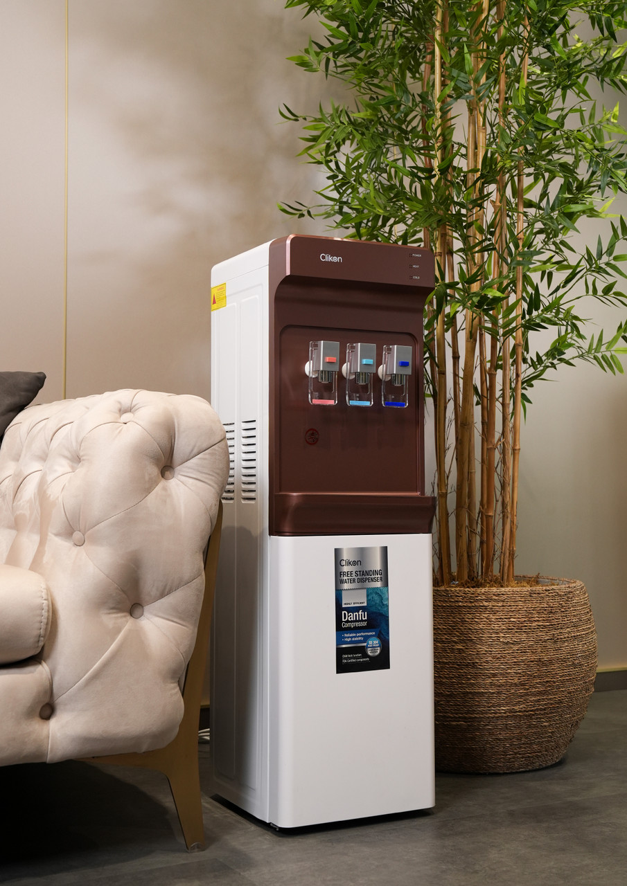3-Tap Water Dispenser with High-Efficiency Danfu Compressor – Hot