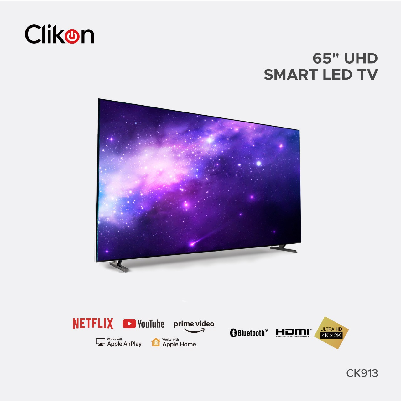 65 Inch Vision IQ 4K UHD Smart Android LED TV WEB OS Hub Smart