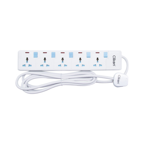 5 SLOT 5 METER CABLE LENGTH EXTENSION CORD CK2175