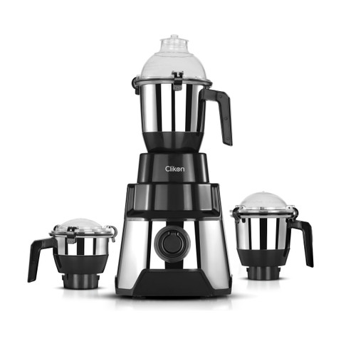 Clikon GrindWave 1000W Heavy-Duty Mixer Grinder - 3 Polished Stainless Steel Jars, 100% Copper Motor, 3-Speed Control with Pulse & Overload Protection (CK1204, Made in India)