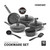 10PCS ELEGENZA SERIES NONSTICK GRANITE COATED COOKWARE SET-HW3690