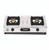 Clikon 2 BURNER STAINLESS STEEL  GAS STOVE-CK4288