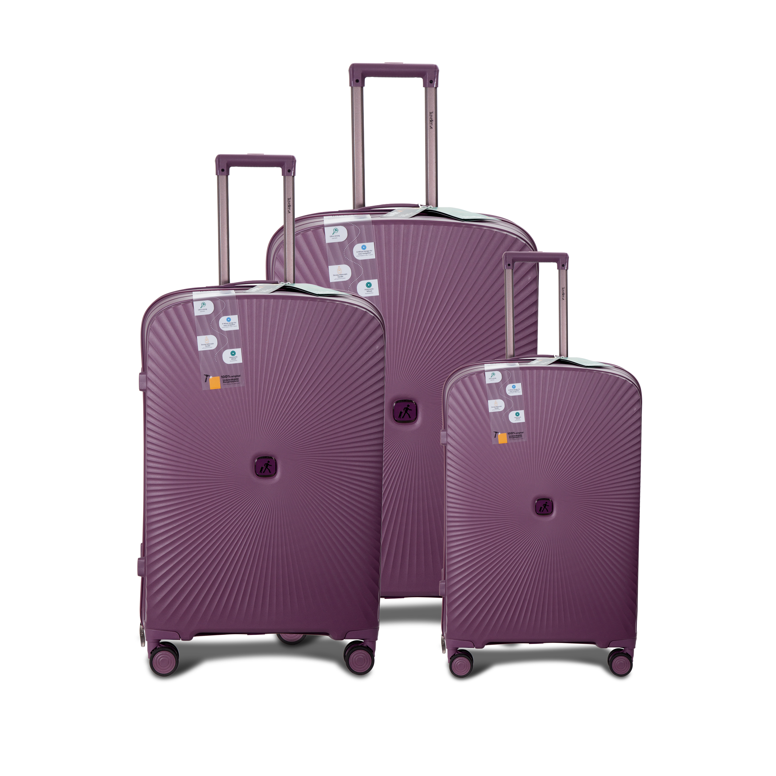 TRAVELLER DAZZLE 8 WHEEL PP LUGGAGE 20