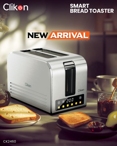 Clikon Smart 2-Slice Bread Toaster – 750W Stainless Steel Electric ...