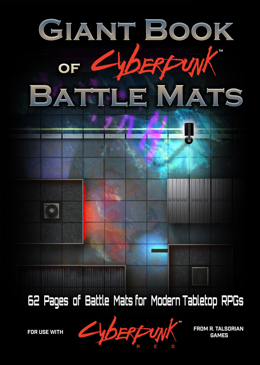 RPG Giant Book of Cyberpunk Battle Mats (LBM013) Game Goblins