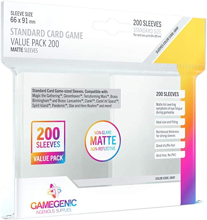 GAMEGEN!C- Prime Square-Sized Sleeves 73x73mm (50), Clear Color (GGS10046ML)