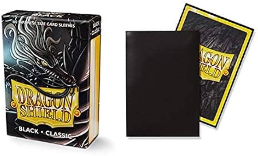 Sleeves: Dragon Shield: Japanese Sized: Black Matte (ATM11102