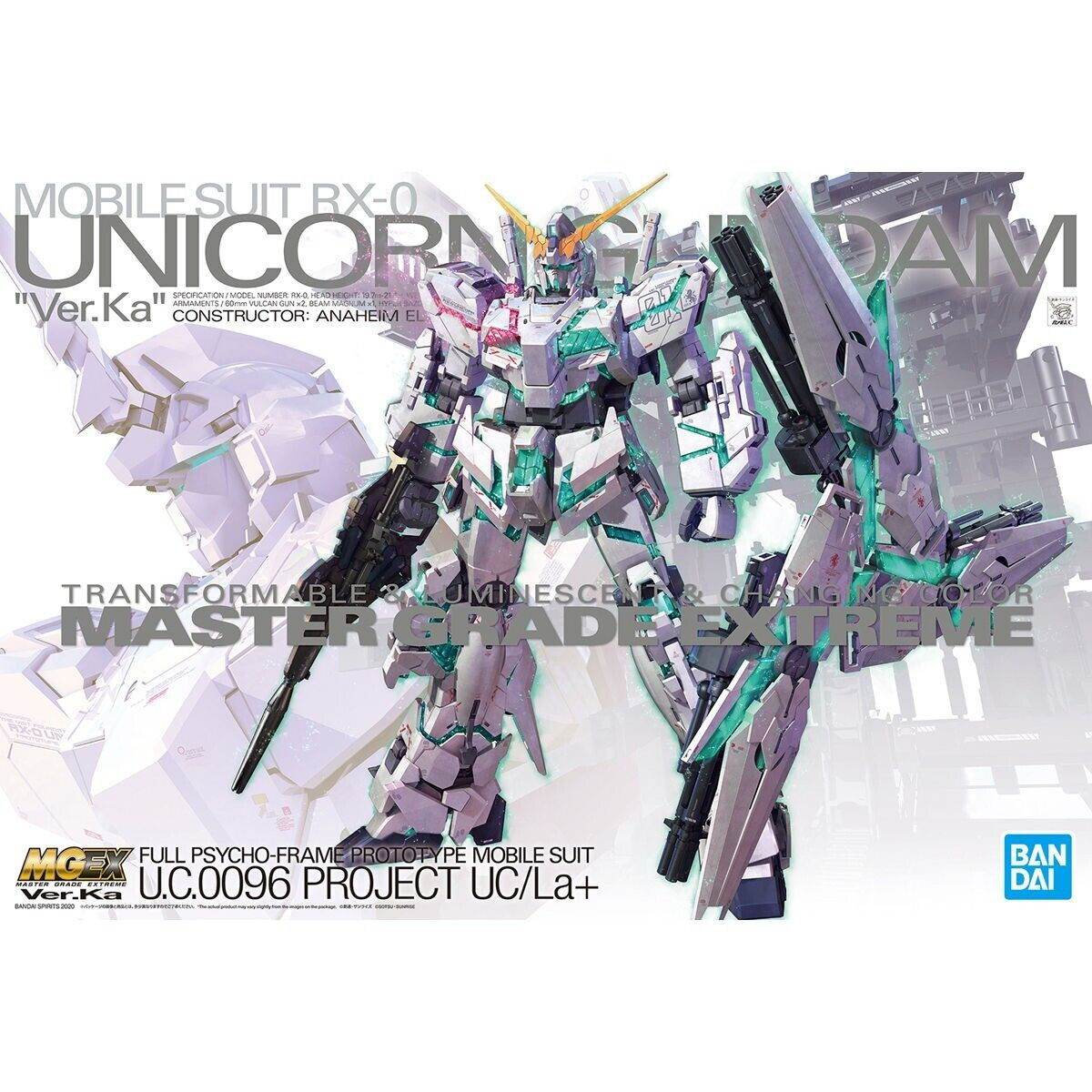 Gundam: Unicorn Gundam RX-0: Ver.Ka U.C.0096 (MGEX) - Game Goblins