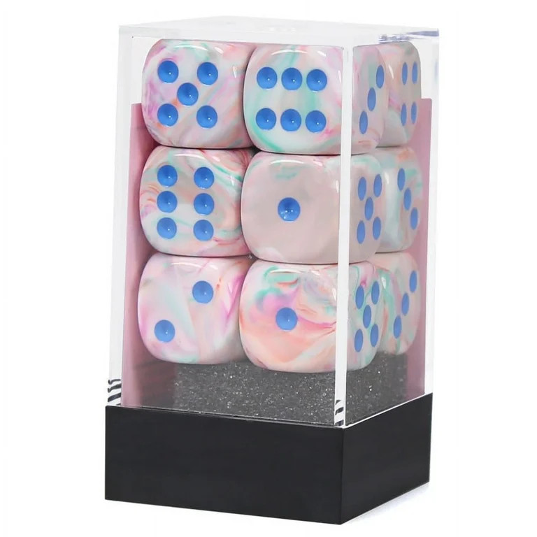 Chessex Würfel-Set Pop Art – 36 Bunte 12mm D6 Würfel Mit Punkten