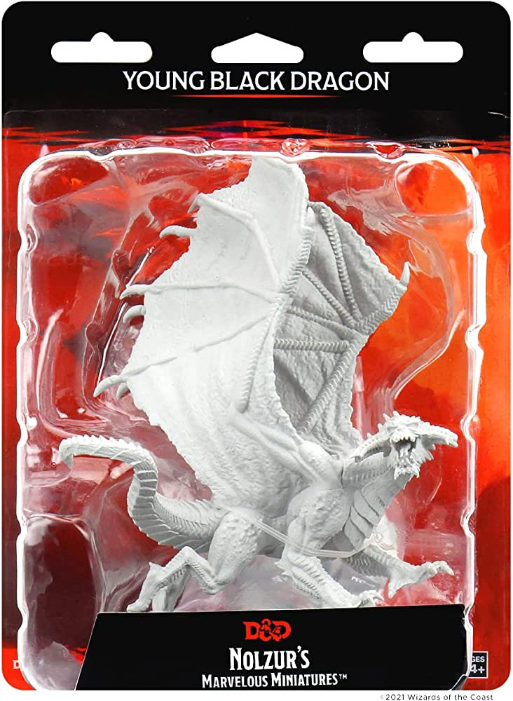 D&D Nolzur's Marvelous: Young Black Dragon (WZK73682) - Game