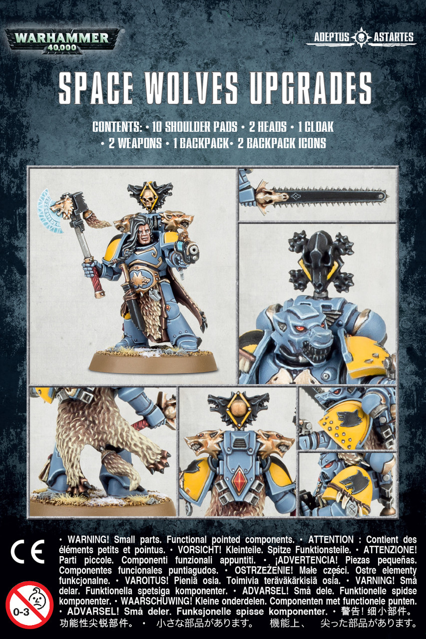 Warhammer 40K: Space Wolves Primaris Upgrades (53-25) - Game Goblins