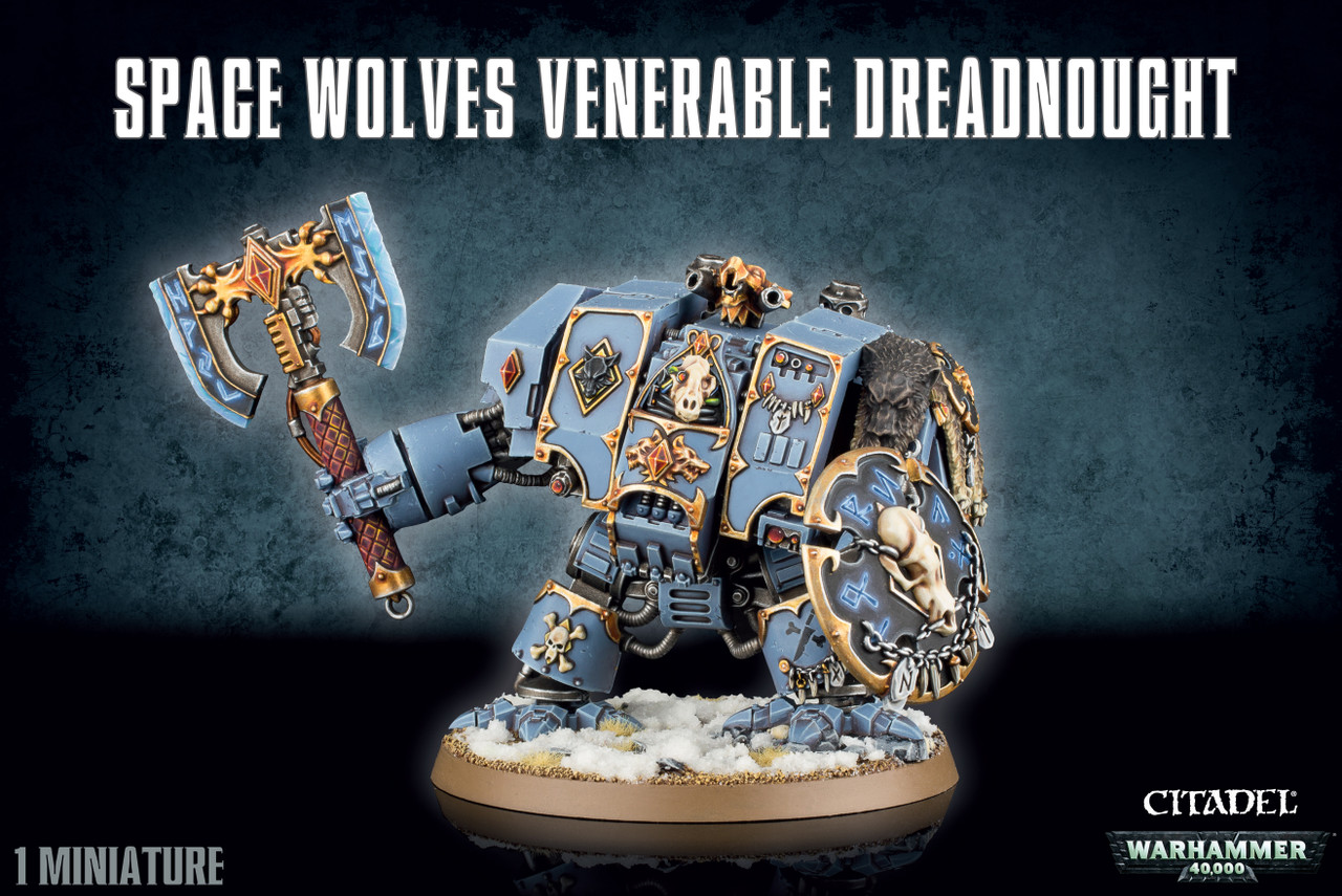 Warhammer 40K: Space Wolves: Venerable Dreadnought/Bjorn the Fell