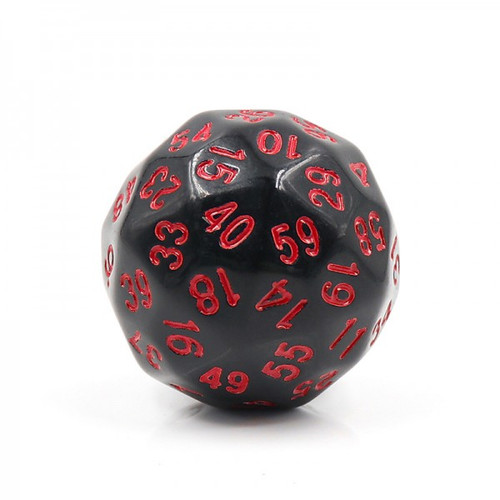 HD Dice: D60: Black Opaque/Green (HDD32)