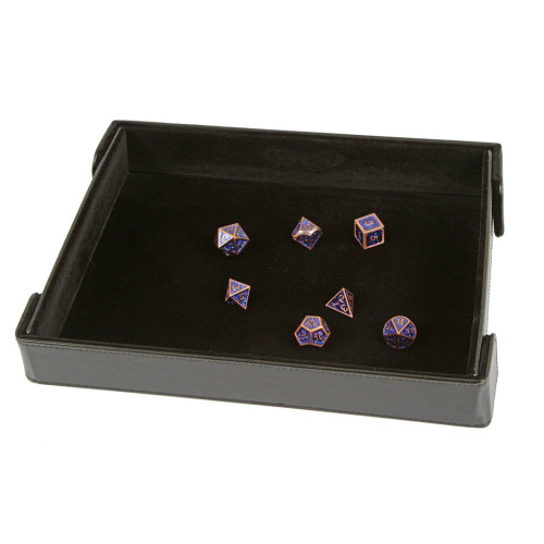 Dice Tray: Rectangle Magnetic Folding: Black Dice Tray: Rectangle Magnetic Folding: Black