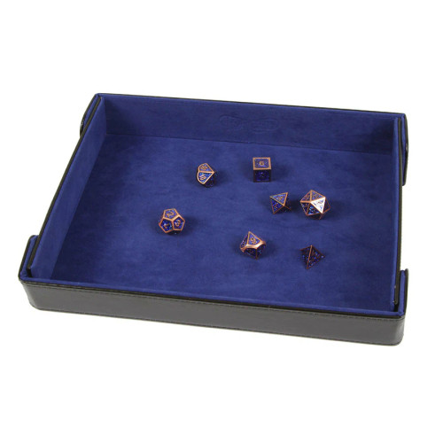 Forged Gaming: Rectangle Magnetic Folding Dice Tray: Blue