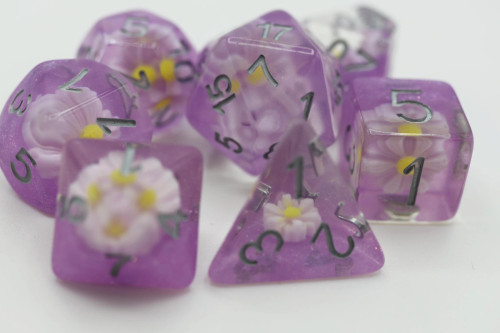 Lazy Daisy Polyhedral Dice Set