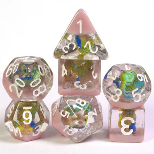 Peacock Polyhedral Dice Set