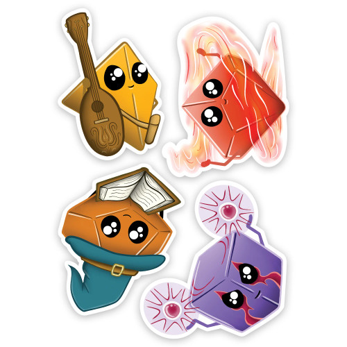 Vinyl Sticker: Kawaii Dice Pack 2 Vinyl Sticker: Kawaii Dice Pack 2