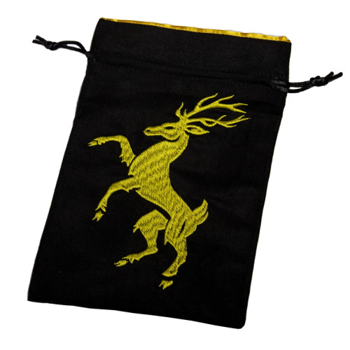 Dice Bag: Black Oak: Stag