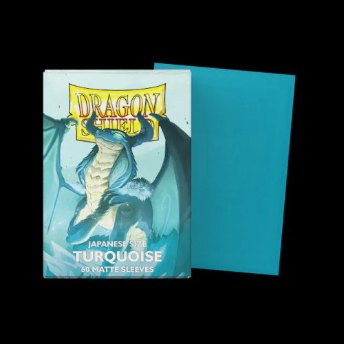 Sleeves: Dragon Shield: Japanese Sized: Turquoise Matte (ATM11155) Sleeves: Dragon Shield: Japanese Sized: Turquoise Matte (ATM11155)
