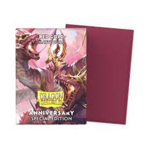 Sleeves: Dragon Shield: Dual Matte: Pomegranate/Gold (ATM15065) Sleeves: Dragon Shield: Dual Matte: Pomegranate/Gold (ATM15065)