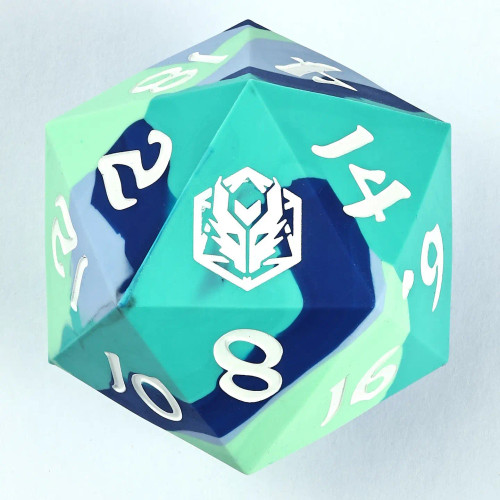 55mm D20: Chonk Rubber Silicon: The Iceball