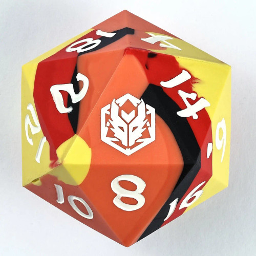 55mm Chonk Rubber Silicon D20: The Fireball