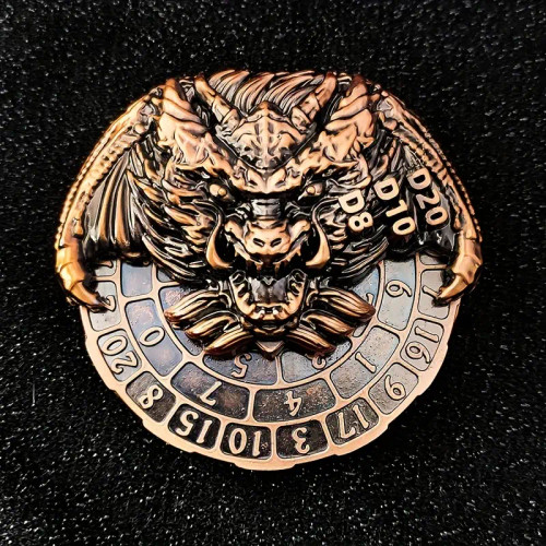 Fidget Spinner Dice: Gargoyle: Bronze