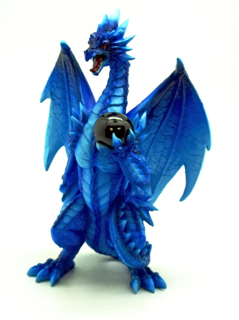 Vibrant Blue Dragon Holding Ball Vibrant Blue Dragon Holding Ball