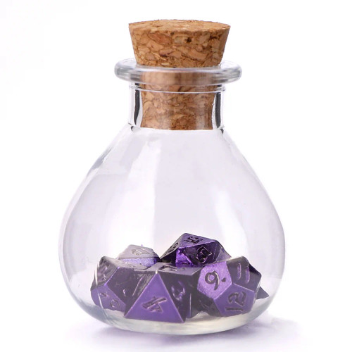Unseelie Mini Metal RPG Dice Set: Purple Unseelie Mini Metal RPG Dice Set: Purple