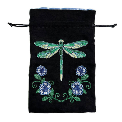 Dice Bag: Black Oak: Dragonfly Dice Bag: Black Oak: Dragonfly