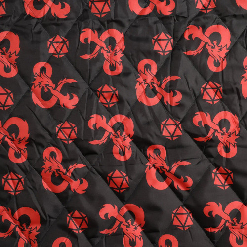 Dungeons & Dragons: Black Waterproof Quilted Camping Picnic Outdoor Blanket
