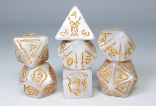 Queen's Armory: Holy: 25mm RPG Dice Set
