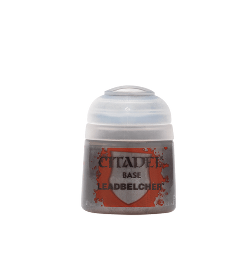 Citadel Paint: Base: Leadbelcher (21-28) (2 Rows) Citadel Paint: Base: Leadbelcher (21-28) (2 Rows)