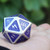 DnDWoW: Large D20 30mm Color Shift Dice: Silver Wizard (BWSBP)