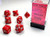 Chessex: 7Ct Opaque Polyhedral Dice Set Red/White (CHX25404)