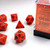 Chessex: 7Ct Opaque Polyhedral Dice Set Orange/Black (CHX25403)