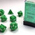 Chessex: 7Ct Opaque Polyhedral Dice Set Green/White (CHX25405)