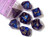 Chessex: 7Ct Borealis Polyhedral Dice Set Royal Purple/Gold (CHX27587)